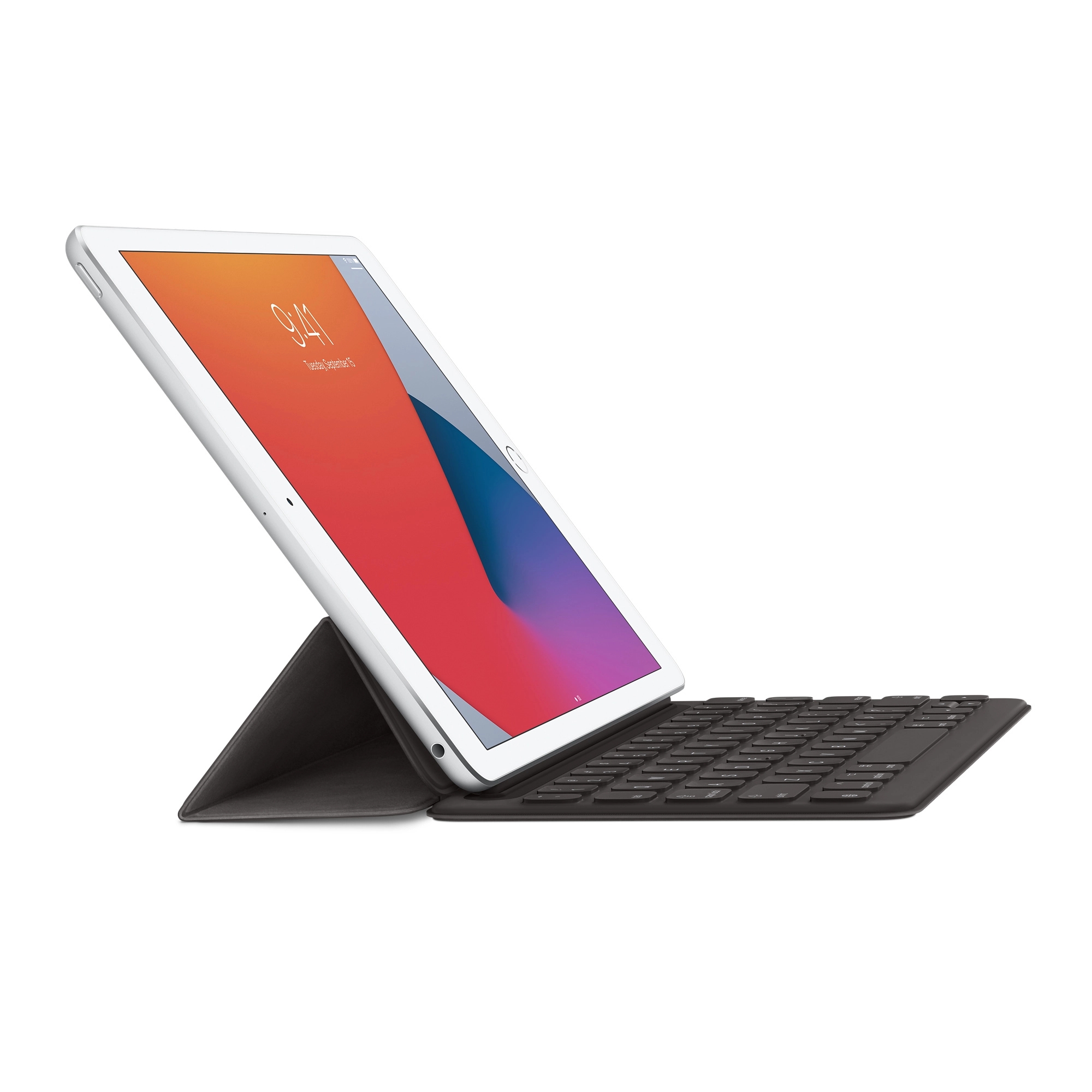 Smart Folio Keyboard voor de Apple iPad 9 (2021) 10.2 / iPad 8 (2020) 10.2 / iPad 7 (2019) 10.2 / Air 3 (2019) / Pro 10.5 (2017) - QWERTY / IT - Zwart