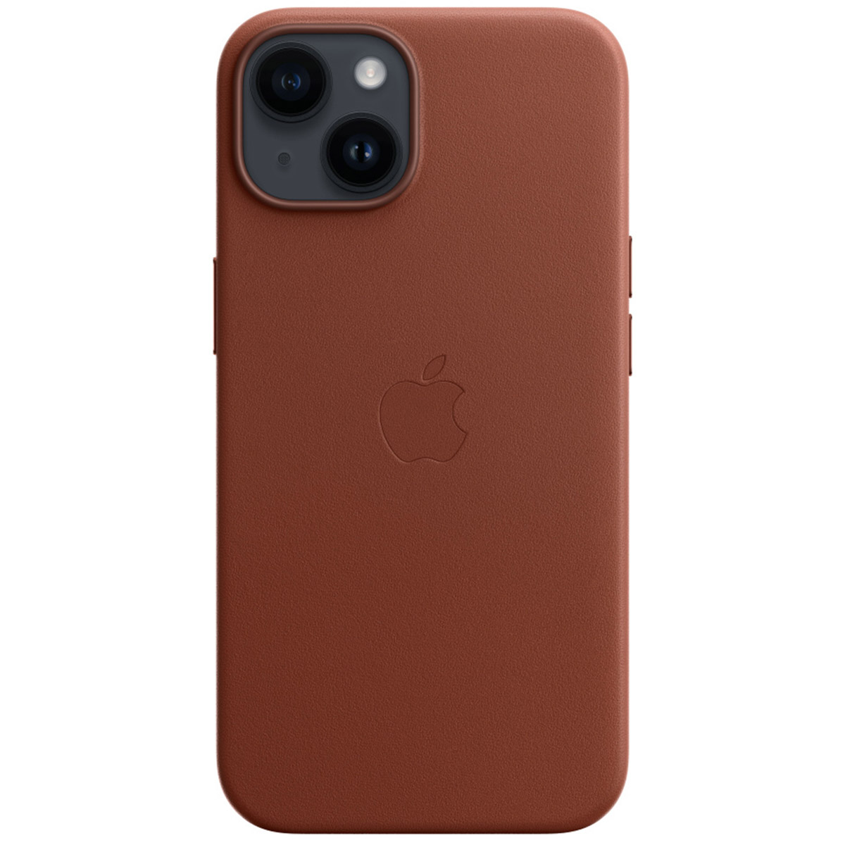 Leather Backcover MagSafe voor de Apple iPhone 14 - Umber