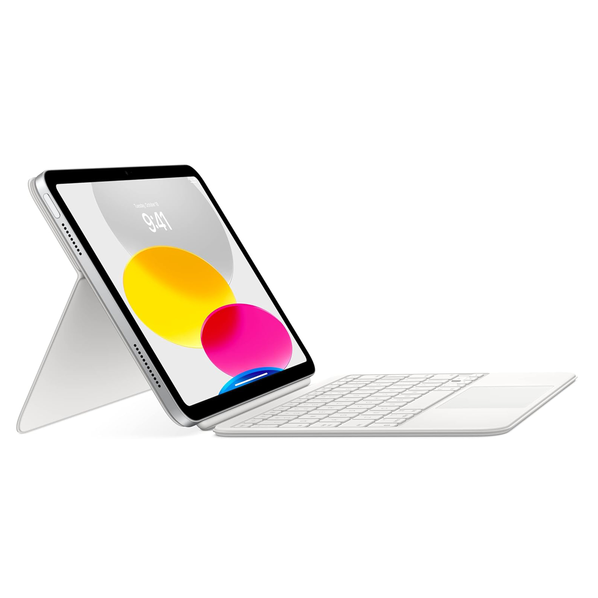 Magic Keyboard Folio voor de Apple iPad 11 (2025) 11 inch A16 / iPad 10 (2022) 10.9 inch - OEKRAÏNE - Wit