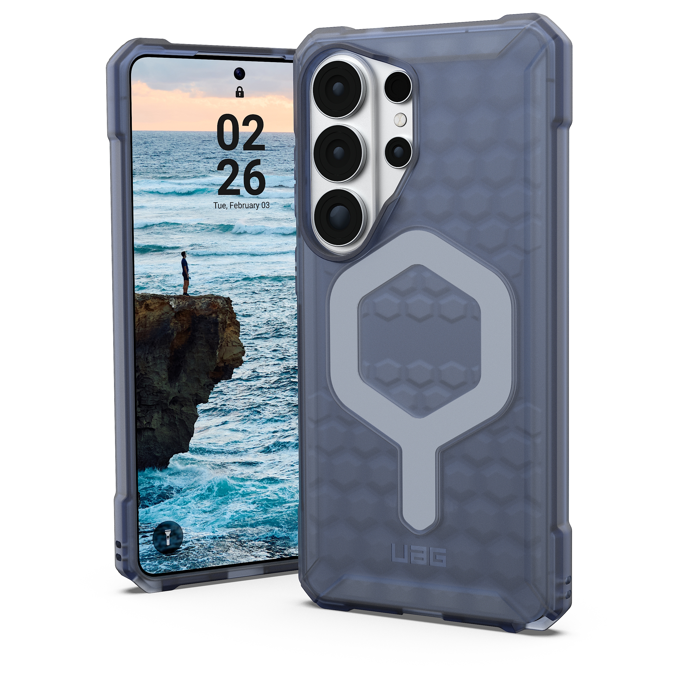 UAG Essential Armor MagSafe voor de Samsung Galaxy S26 Ultra - Cloud Blue