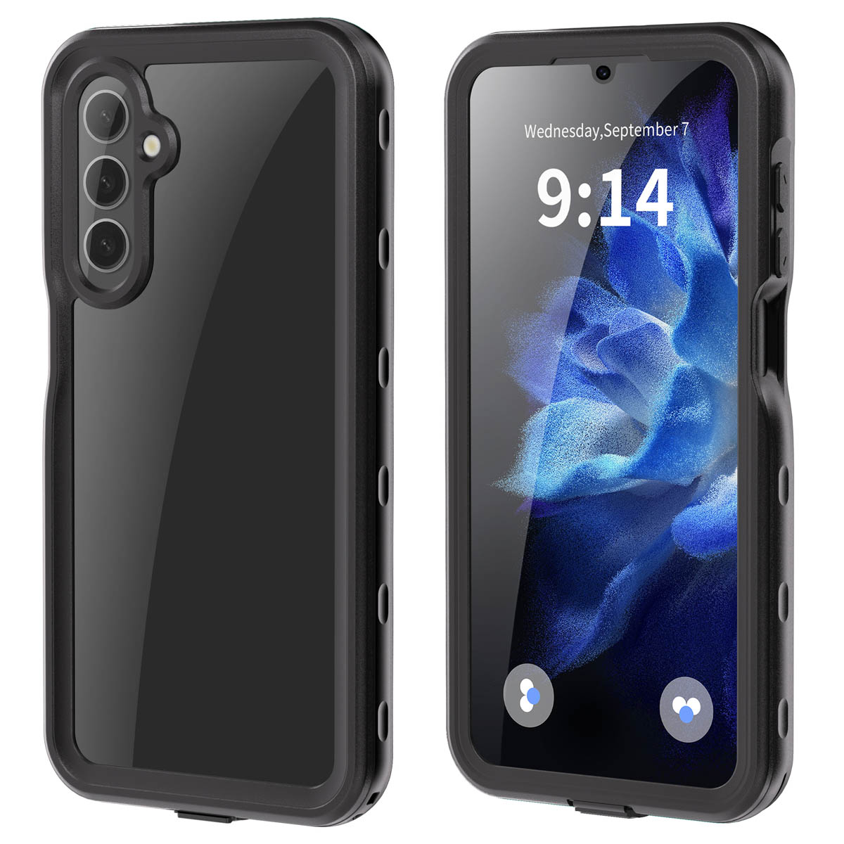 Redpepper Dot Plus Waterproof Backcover voor de Samsung Galaxy A16 - Zwart