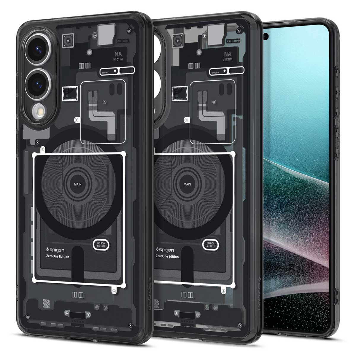 Spigen Ultra Hybrid Zero One MagFit Backcover voor de Samsung Galaxy S25 Edge - Zwart