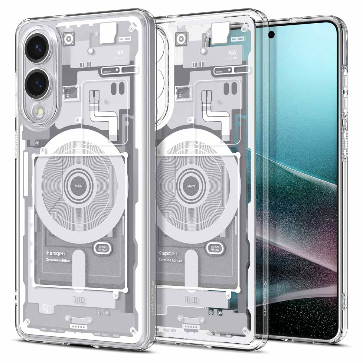 Spigen Ultra Hybrid Zero One MagFit Backcover voor de Samsung Galaxy S25 Edge - Wit