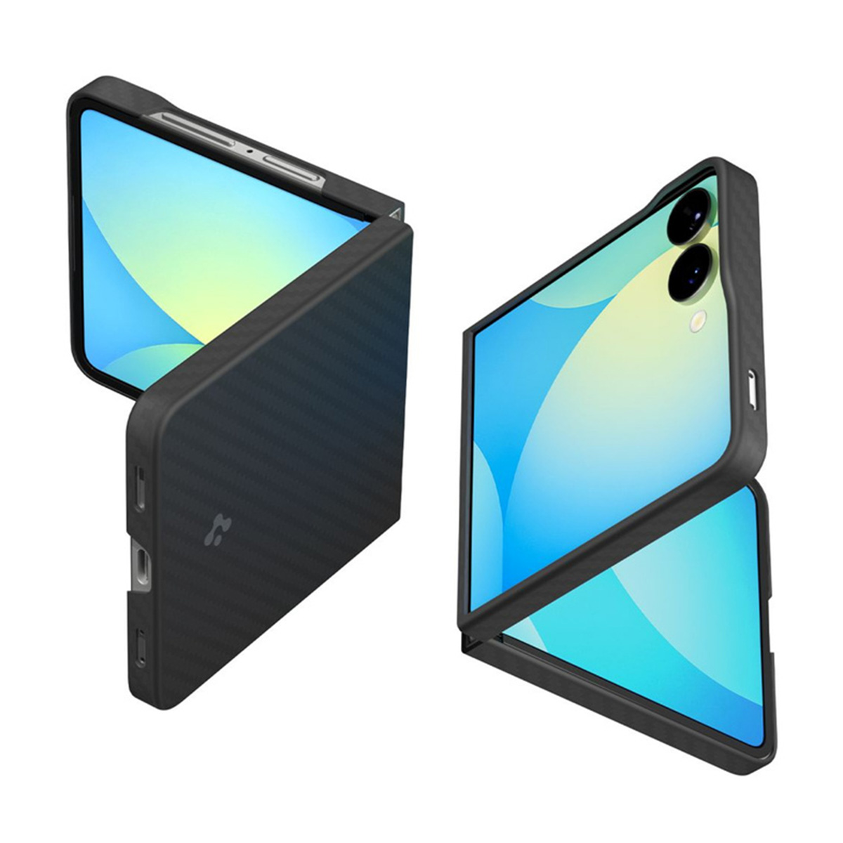 Spigen AirSkin Backcover voor de Samsung Galaxy Z Flip 7 - Aramid Black