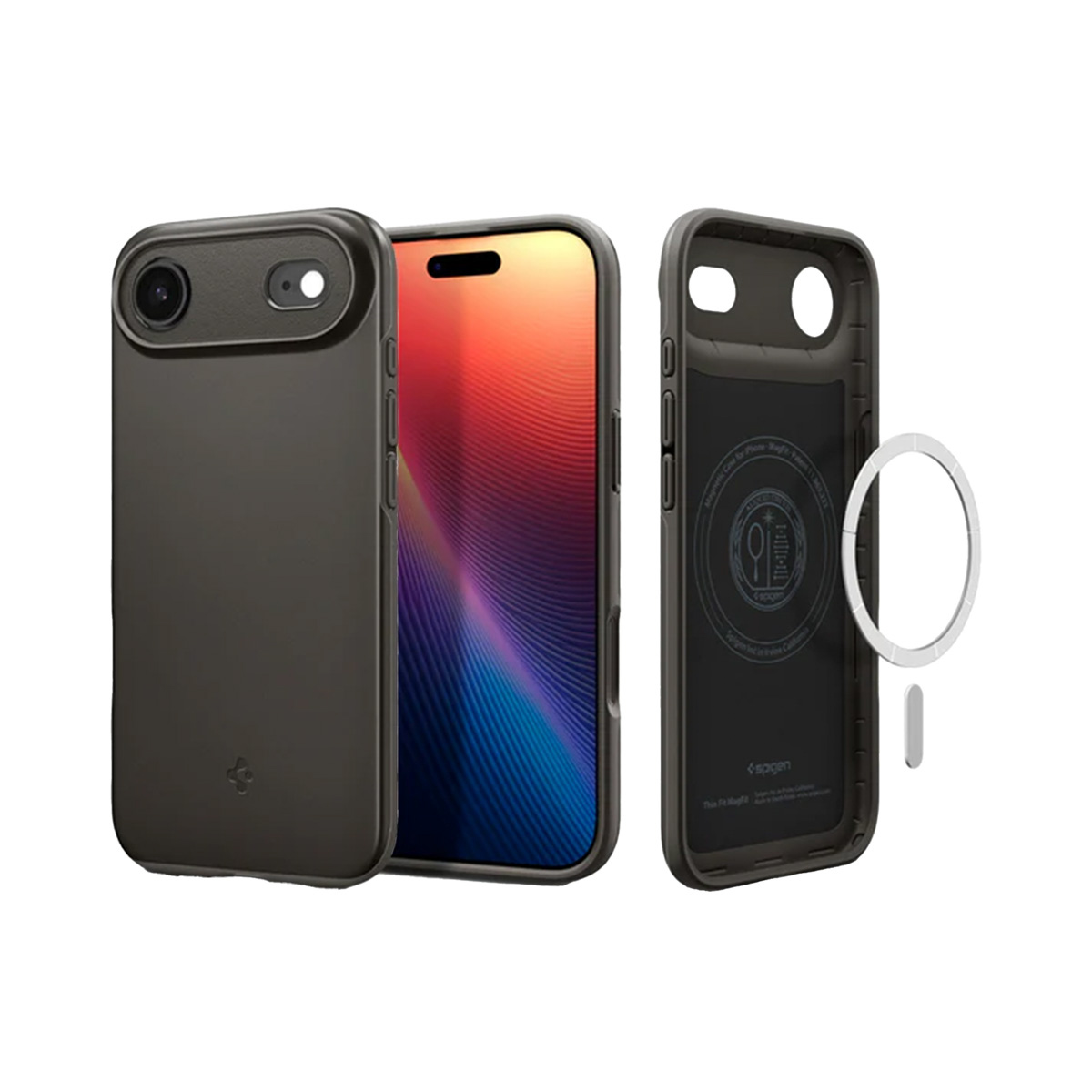 Spigen Thin Fit Backcover MagSafe voor de Apple iPhone Air - Gunmetal