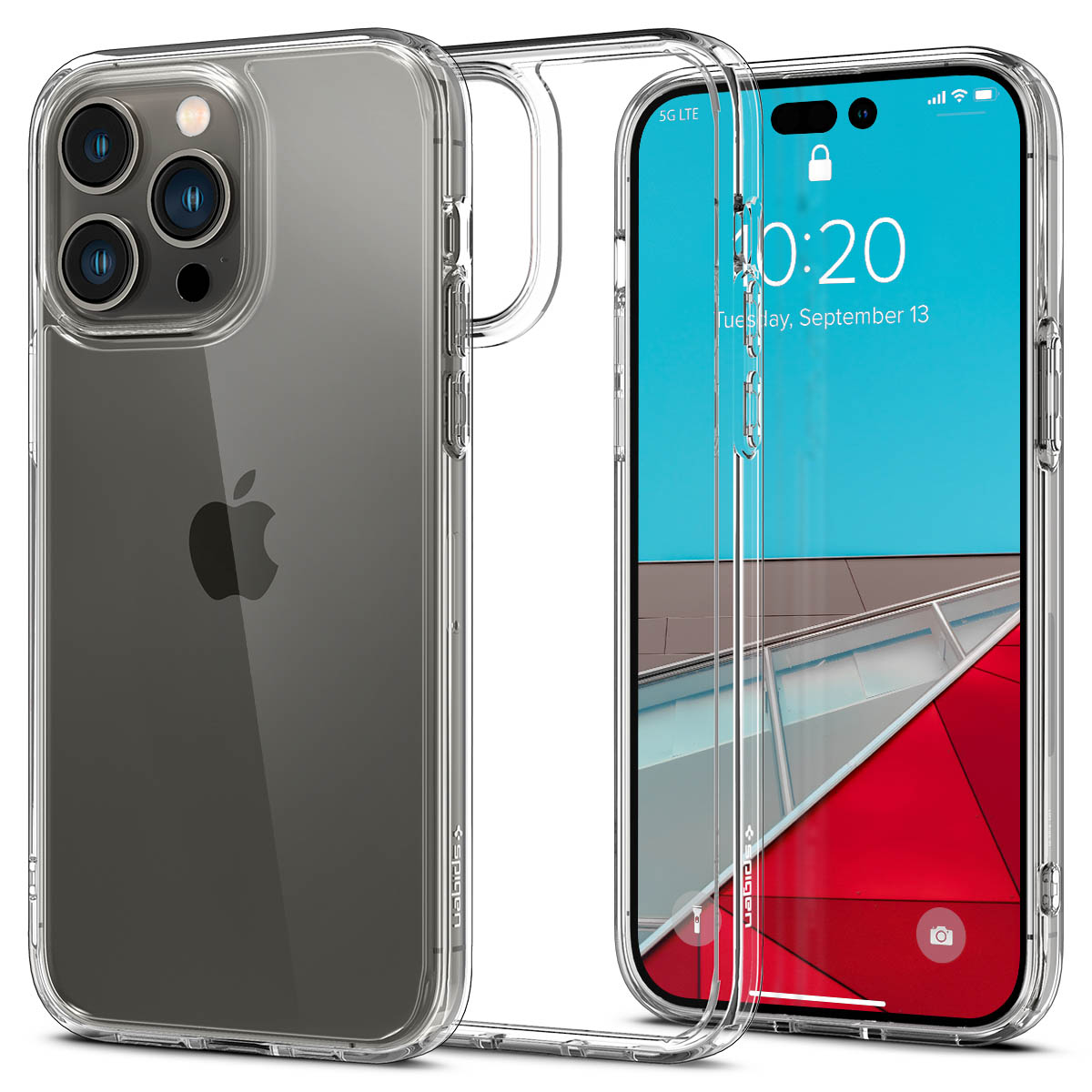 Spigen Ultra Hybrid Backcover voor de Apple iPhone 14 Pro - Transparant