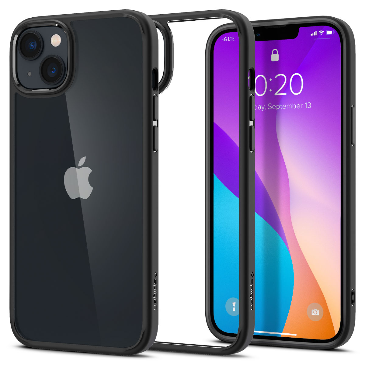 Spigen Ultra Hybrid Backcover voor de Apple iPhone 14 - Zwart