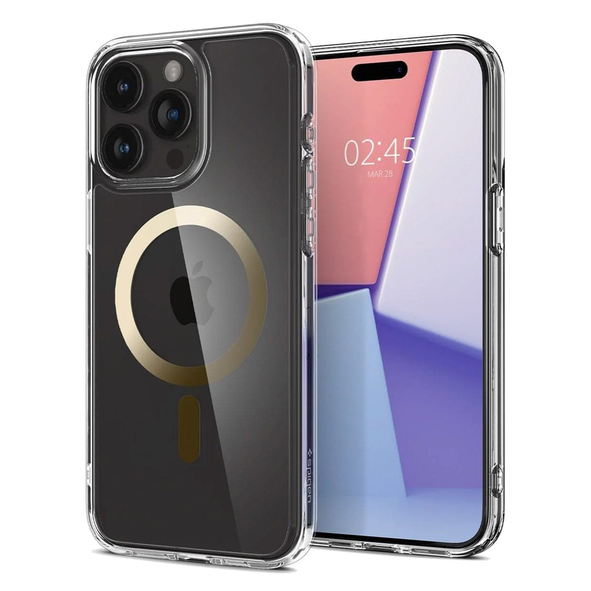 Spigen Ultra Hybrid Backcover MagSafe voor de Apple iPhone 15 Pro Max - Goud