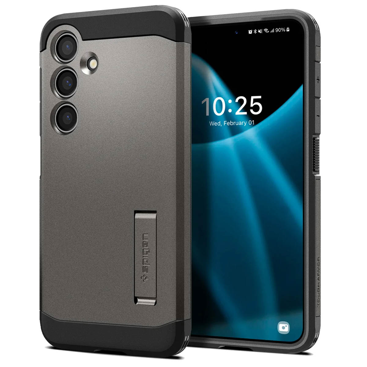 Spigen Tough Armor Backcover voor de Samsung Galaxy S24 - Gunmetal