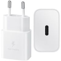 Samsung Originele Power Adapter met USB-C kabel - Oplader - USB-C aansluiting - Fast Charge - 15 Watt - 1 meter - Wit