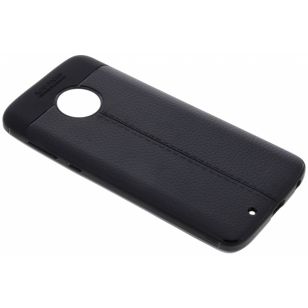 Lederen Backcover met stiksel Motorola Moto G6