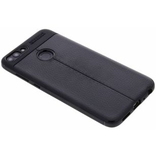 Lederen Backcover met stiksel Huawei P Smart