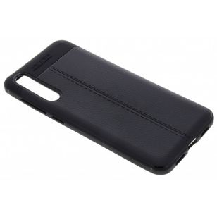 Lederen Backcover met stiksel Huawei P20 Pro