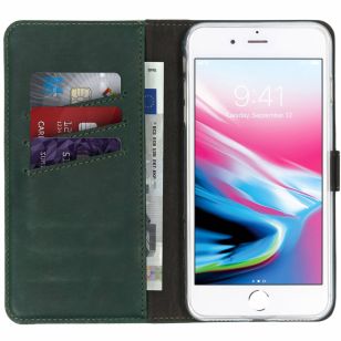 Selencia Echt Lederen Booktype iPhone 8 Plus / 7 Plus