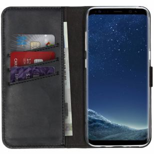 Selencia Echt Lederen Booktype Samsung Galaxy S8