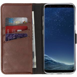 Selencia Echt Lederen Booktype Samsung Galaxy S8