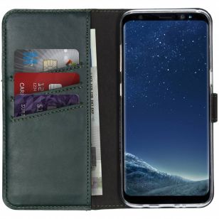 Selencia Echt Lederen Booktype Samsung Galaxy S8