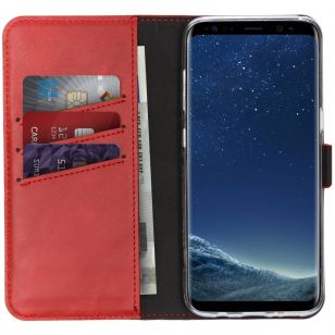 Selencia Echt Lederen Booktype Samsung Galaxy S8