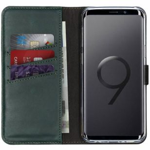 Selencia Echt Lederen Booktype Samsung Galaxy S9