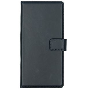 Selencia Echt Lederen Booktype Samsung Galaxy Note 10 - Donkerblauw