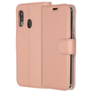 Accezz Wallet Softcase Bookcase Samsung Galaxy A20e - Rosé Goud