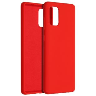 Accezz Liquid Silicone Backcover Samsung Galaxy A71 - Rood