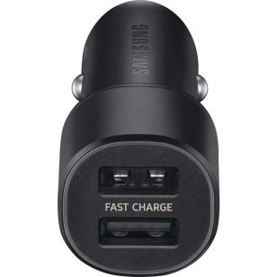 Samsung Dual Car Charger 15W - Zwart