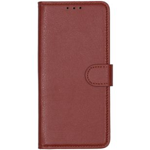 Basic Litchi Booktype Oppo Reno2 Z - Bruin