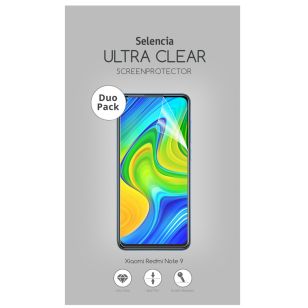 Selencia Duo Pack Ultra Clear Screenprotector Xiaomi Redmi Note 9