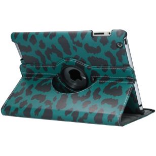 360° Draaibare Design Bookcase iPad 2 / 3 / 4 - Groen Panter