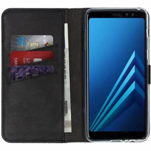 Selencia Echt Lederen Booktype Samsung Galaxy A8 (2018)