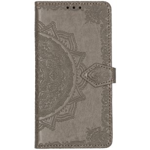 Mandala Booktype Motorola Moto E6 Play - Grijs