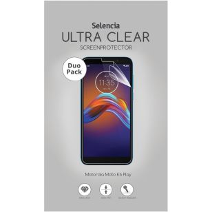 Selencia Duo Pack Ultra Clear Screenprotector Motorola Moto E6 Play