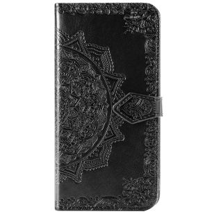 Mandala Booktype Motorola Moto G 5G Plus - Zwart