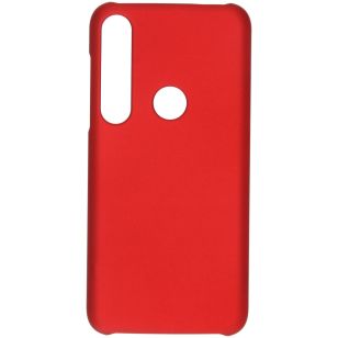 Effen Backcover Motorola Moto G8 Plus - Rood