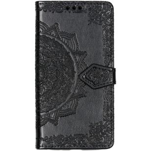 Mandala Booktype Motorola Moto G7 Play - Zwart