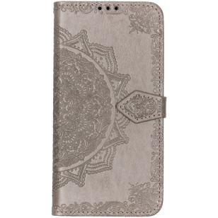 Mandala Booktype Motorola Moto G7 Power - Grijs