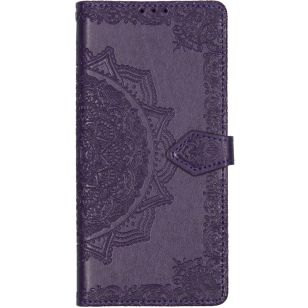 Mandala Booktype Motorola Moto G8 Power Lite - Paars