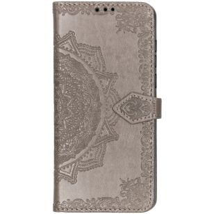 Mandala Booktype Motorola One Vision - Grijs