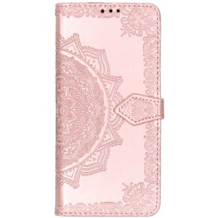 Mandala Booktype Motorola One Vision - Roze