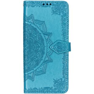 Mandala Booktype Motorola One Vision - Turquoise