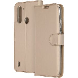 Accezz Wallet Softcase Booktype Motorola Moto G8 Power Lite - Goud