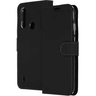 Accezz Wallet Softcase Bookcase Motorola Moto G8 Power Lite - Zwart