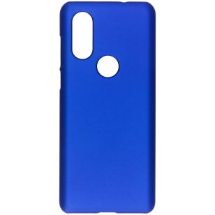 Effen Backcover Motorola One Vision - Blauw
