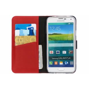 Selencia Echt Lederen Booktype Samsung Galaxy S5 (Plus) / Neo