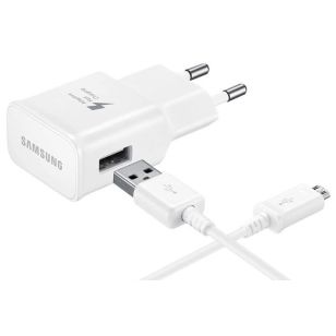 Samsung Fast Charging Adapter 2A + Micro-USB naar USB-kabel 1m - Wit