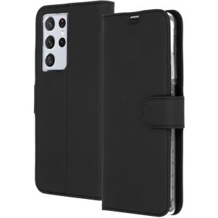 Accezz Wallet Softcase Booktype Samsung Galaxy S21 Ultra - Zwart