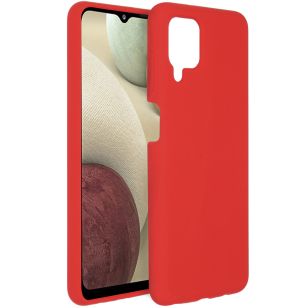 Accezz Liquid Silicone Backcover Samsung Galaxy A12 - Rood