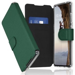 Accezz Xtreme Wallet Bookcase Samsung Galaxy A72 - Donkergroen