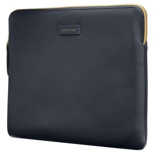 dbramante1928 Paris Sleeve - Laptop hoes 13 inch - Echt leer - MacBook Pro 13 inch / Air 13 inch - Pacific Blue